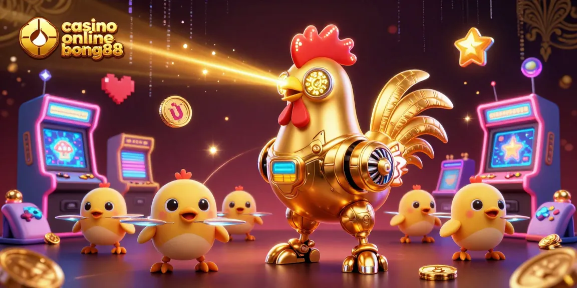 Enjoy thrilling gameplay at casino online bong88 with a dynamic futuristic scene of games and characters.