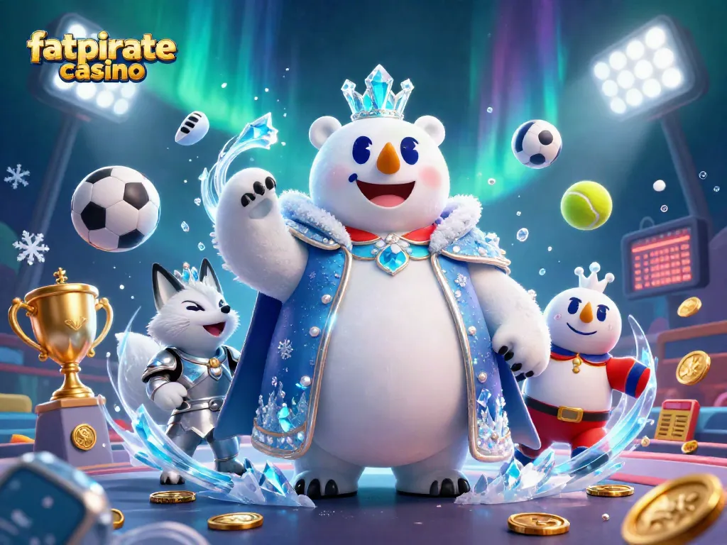 Experience thrilling gameplay at fatpirate casino with dynamic sports and casino elements illustrated in vibrant detail.