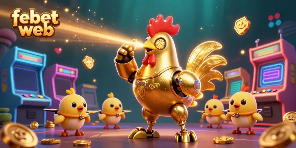 Experience the excitement of febet web's online casino with vibrant characters and engaging game elements.