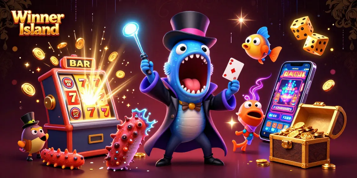 Experience thrilling casino action at Winner Island with dynamic games and vibrant graphics.
